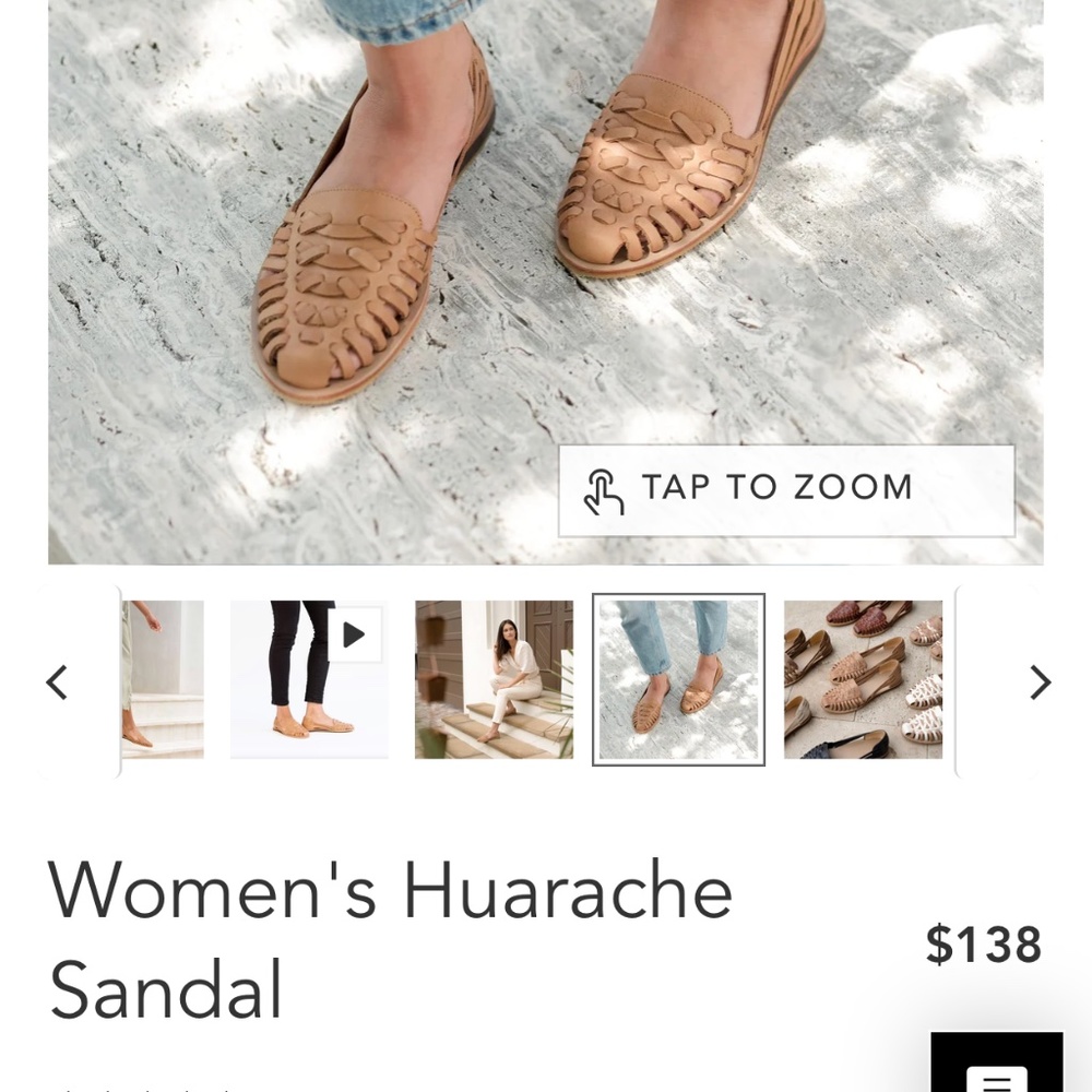 Nisolo Women‘s Huarache Sandals size 8